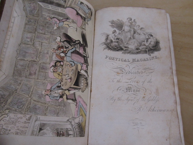 R. Achermann Poetical magazine to the lovers of the muse, W.C Lowes from may 1809 with hand coloured - Image 10 of 10