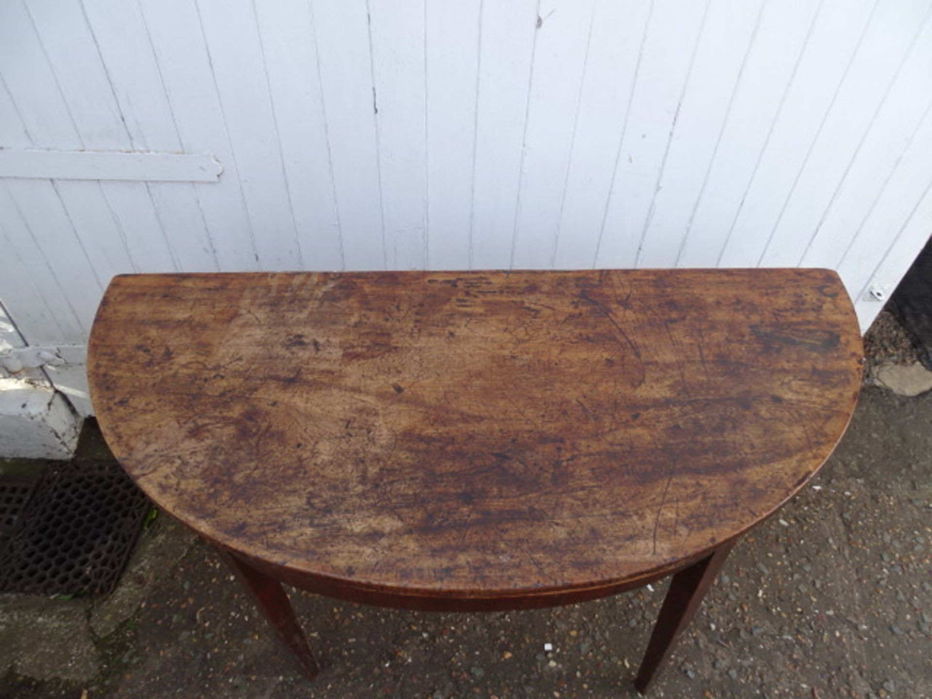 Demi Lune table H71cm W128cm D60cm approx - Image 2 of 2