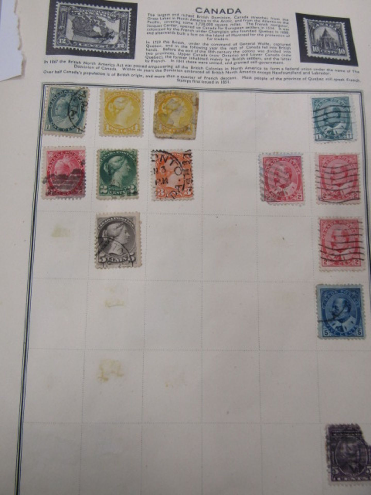 2 stamp albums, one school boy around the world and Meteor album Vic-ERII and around the world - Image 12 of 27