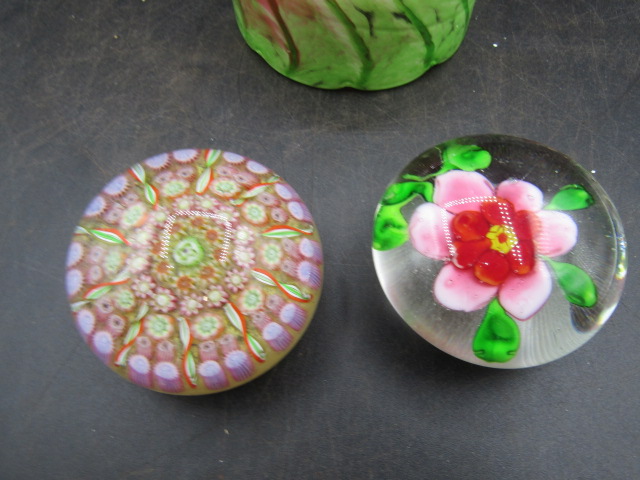 signed votive and 2 paperweights - Image 4 of 5