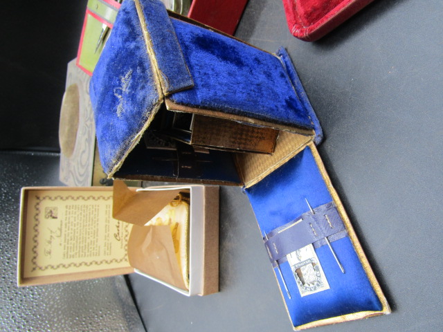 Antique sewing boxes inc Victorian fold out box - Bild 2 aus 17