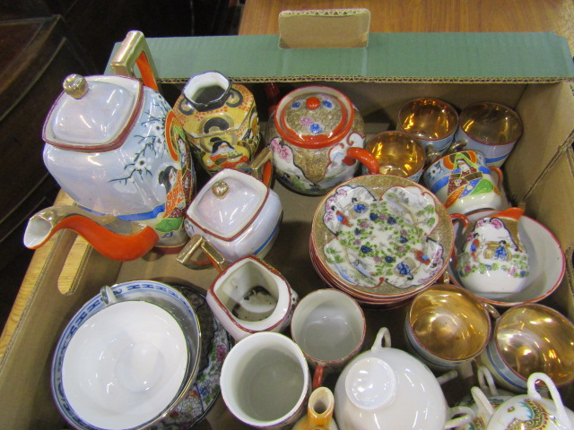 2 trays Oriental ceramics - Image 4 of 5