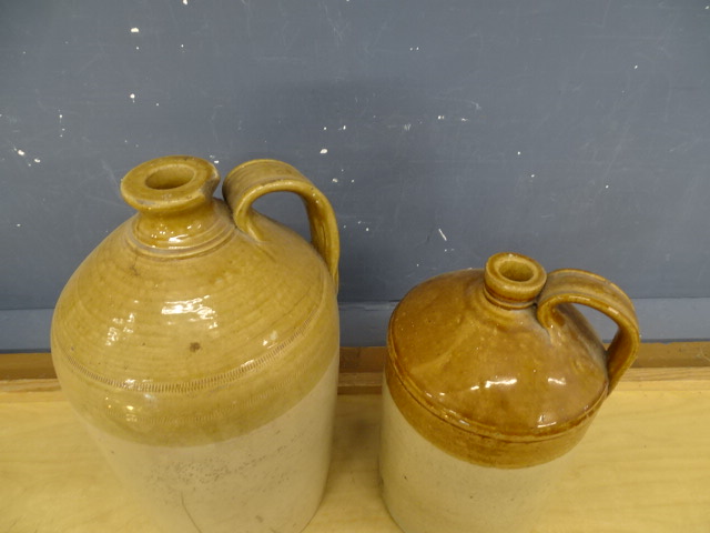 2 Stoneware flagons. Tallest H40cm approx - Image 2 of 4