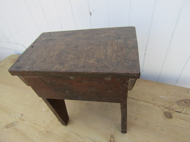 Antique Miniature oak stool - Image 3 of 3