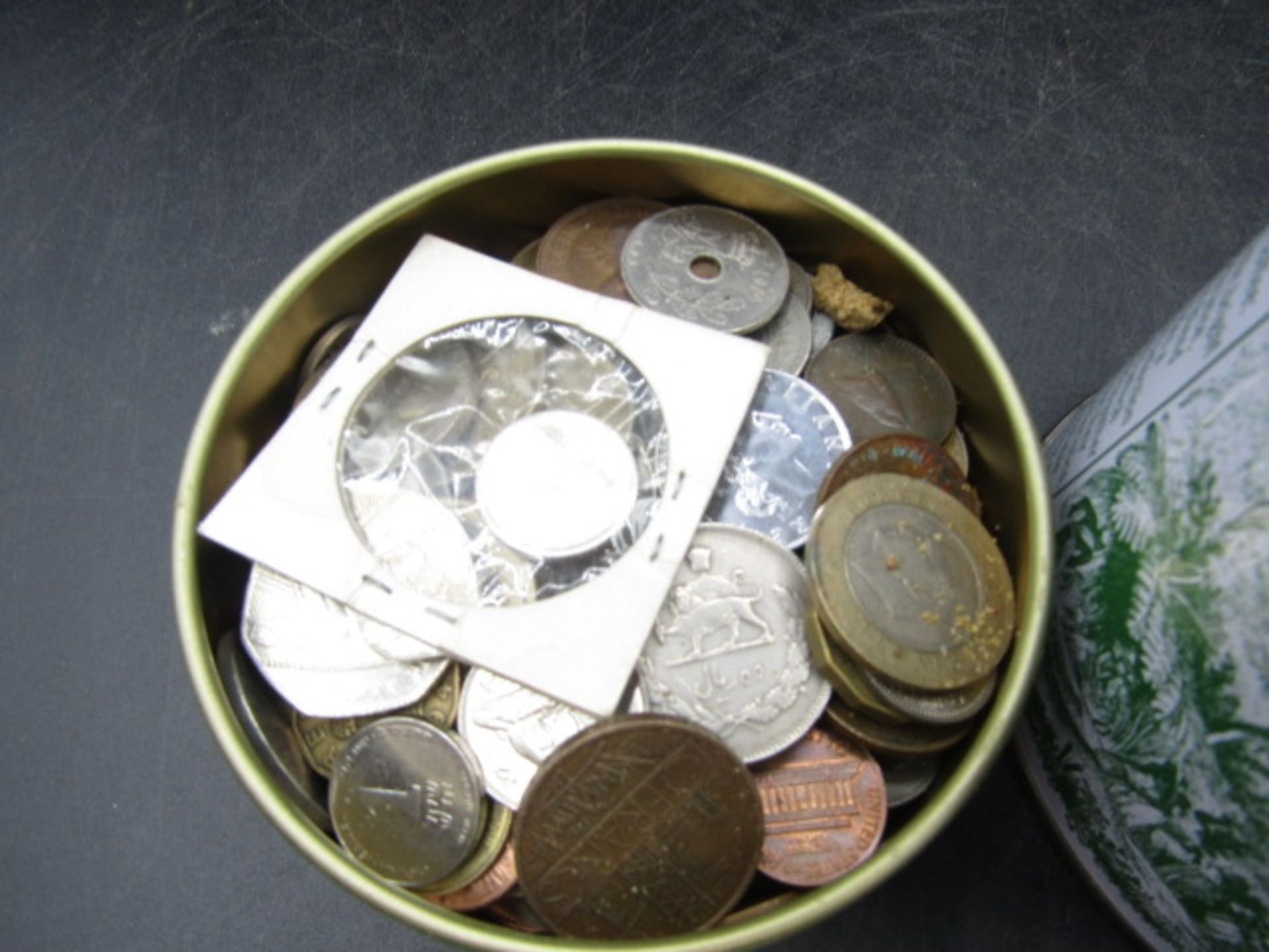 Old pennies and a tin mixed coinage - Image 3 of 4