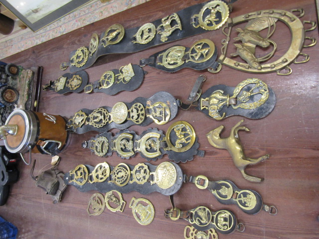 Horse brasses and horse related