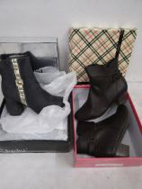 2 pairs ladies boots size 5