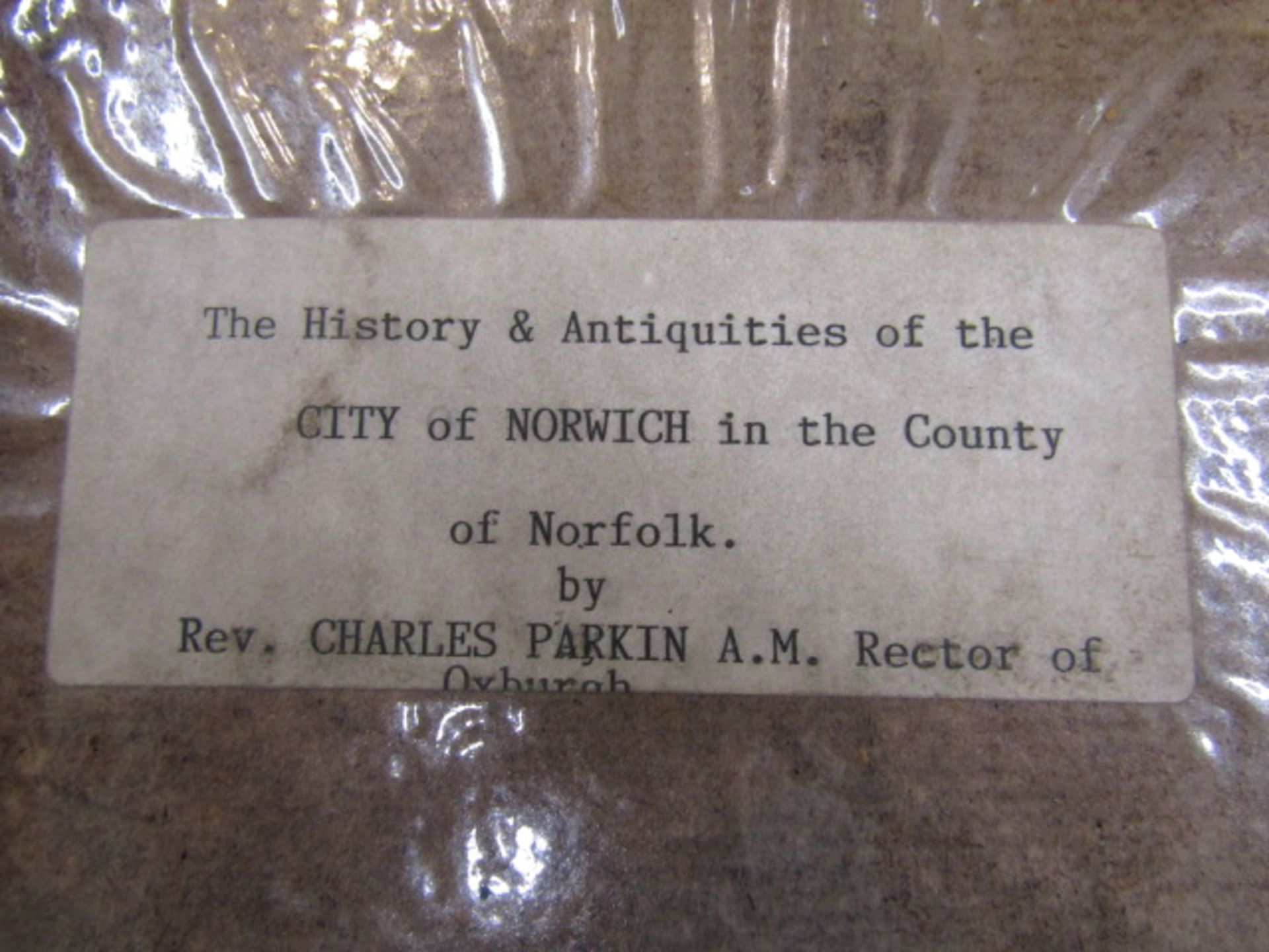 Rev. Charles Parkin A.M Rector of Oxborough City of Norwich in the county of Norfolk with south East - Image 6 of 6