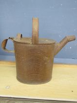 metal watering can