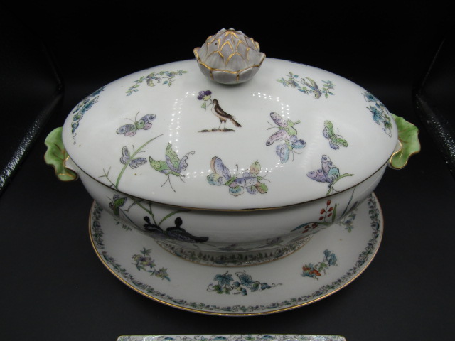 Aichi china WW2 occupation tureen, stand and ashtray - Image 2 of 5