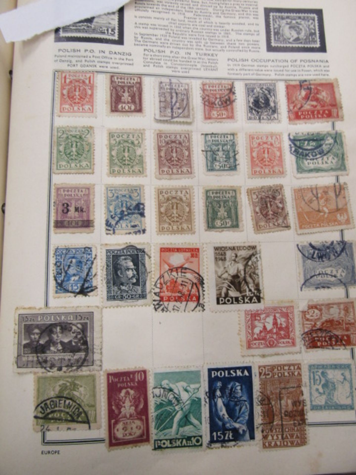 2 stamp albums, one school boy around the world and Meteor album Vic-ERII and around the world - Image 21 of 27