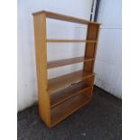 Open bookcase H154cm W108cm D31cm approx