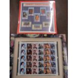 Star Wars framed stamp block 1st class stamps plus a set of 8 London famous guards 2015