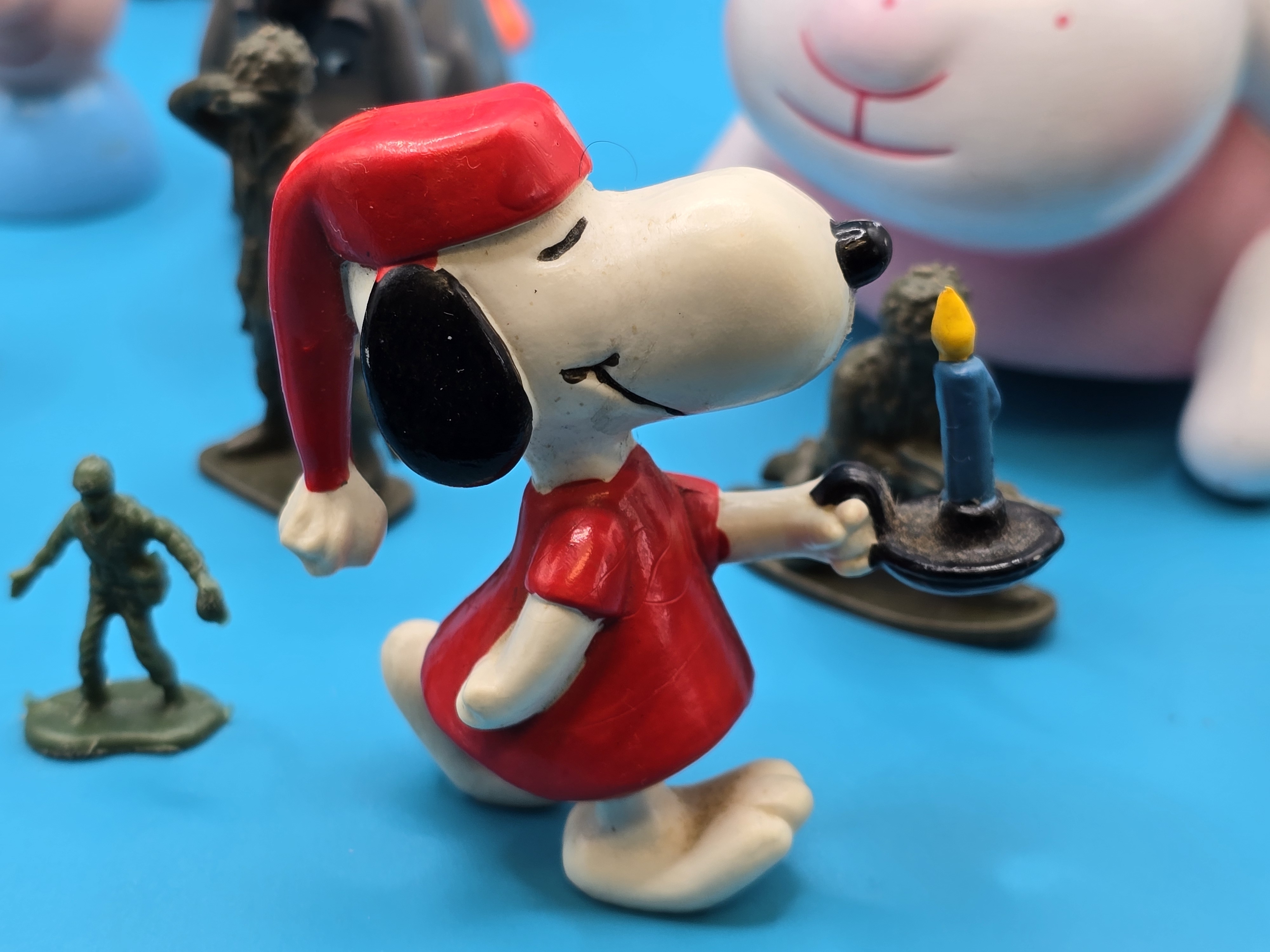 Collection of Figures including 1966 Snoopy with candle Disney Toy Story Beanies - Image 10 of 12