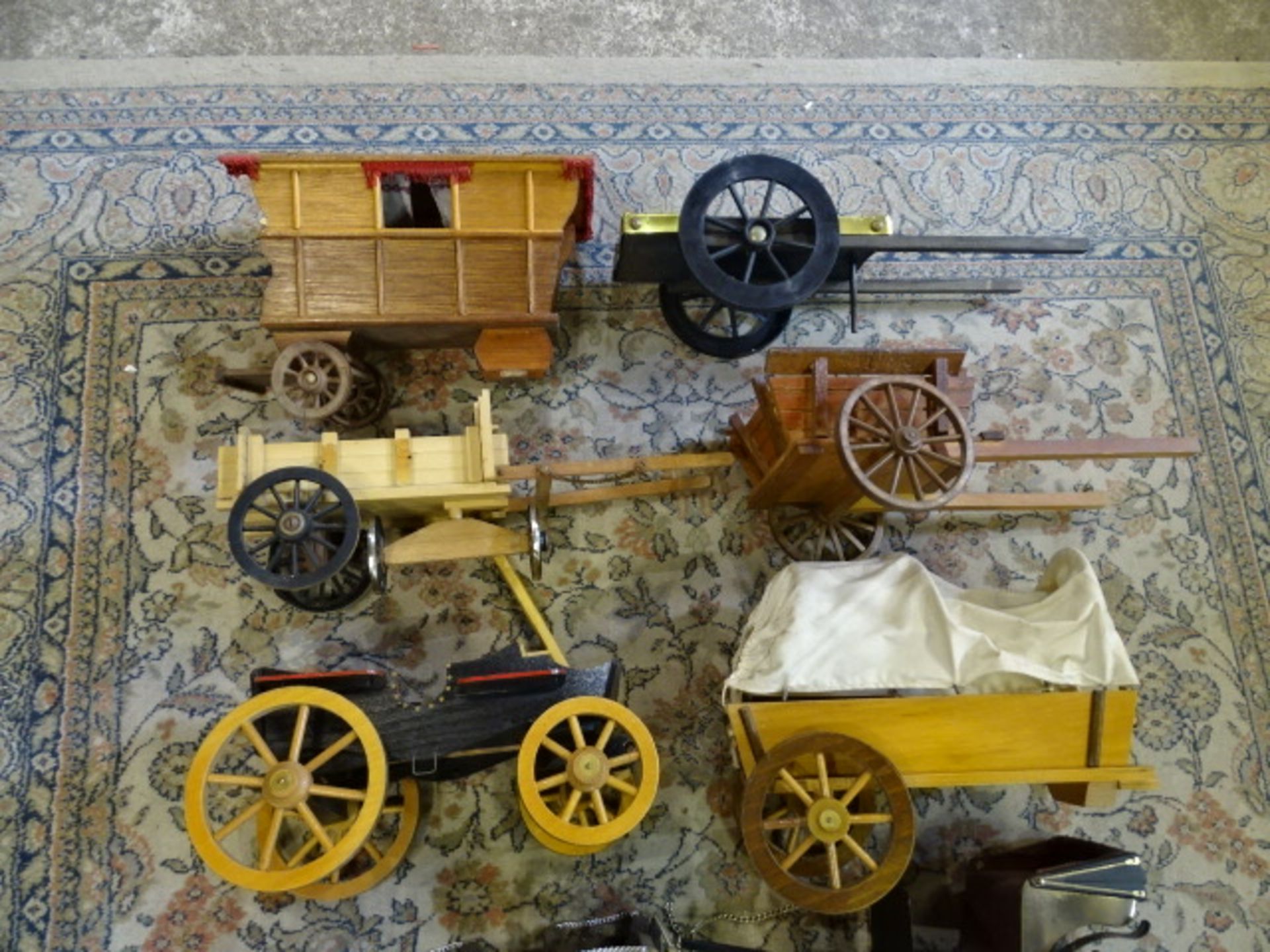 Collection of Shire horses and carts (some horses have missing ears etc and most carts are in need - Image 6 of 10