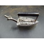 Small chrome? Salters gas iron with air regulator , base 8cm