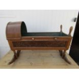 Vintage wooden crib