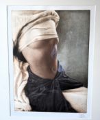 Willi Kissmer (German 1951-2018): Torso study, limited edition coloured etching signed in pencil