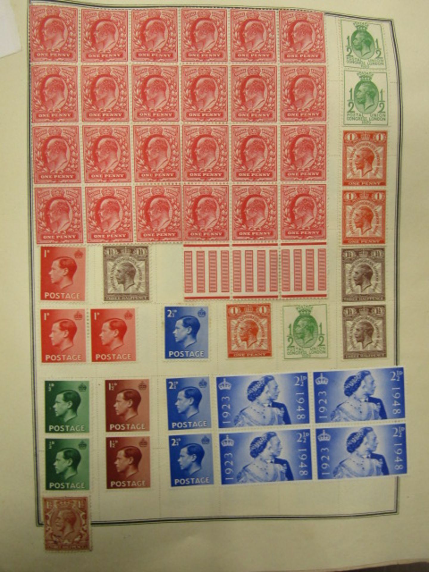 2 stamp albums, one school boy around the world and Meteor album Vic-ERII and around the world - Image 5 of 27