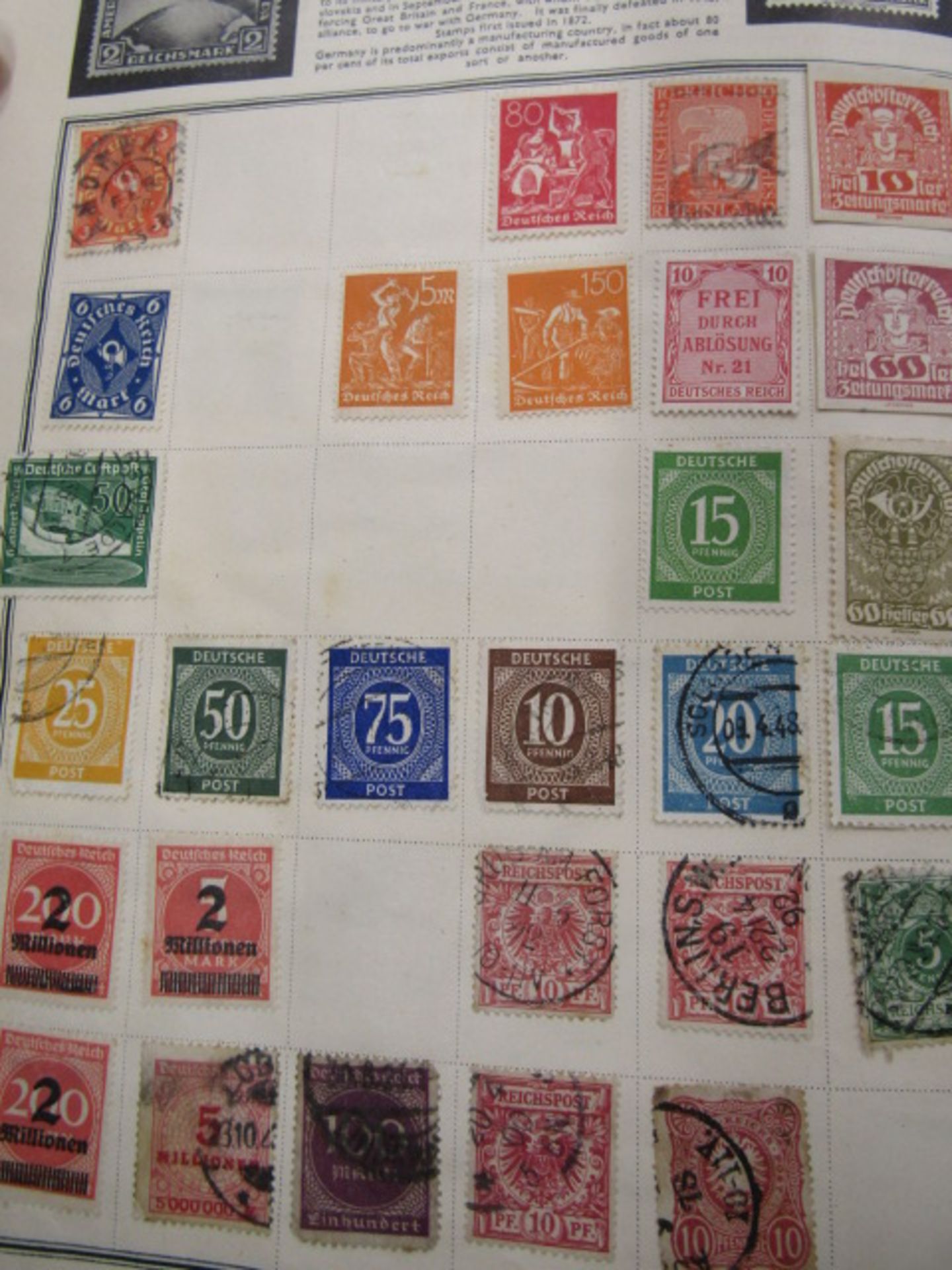 2 stamp albums, one school boy around the world and Meteor album Vic-ERII and around the world - Image 19 of 27