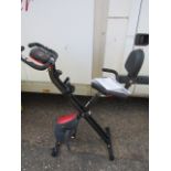 Exercise bike with manual