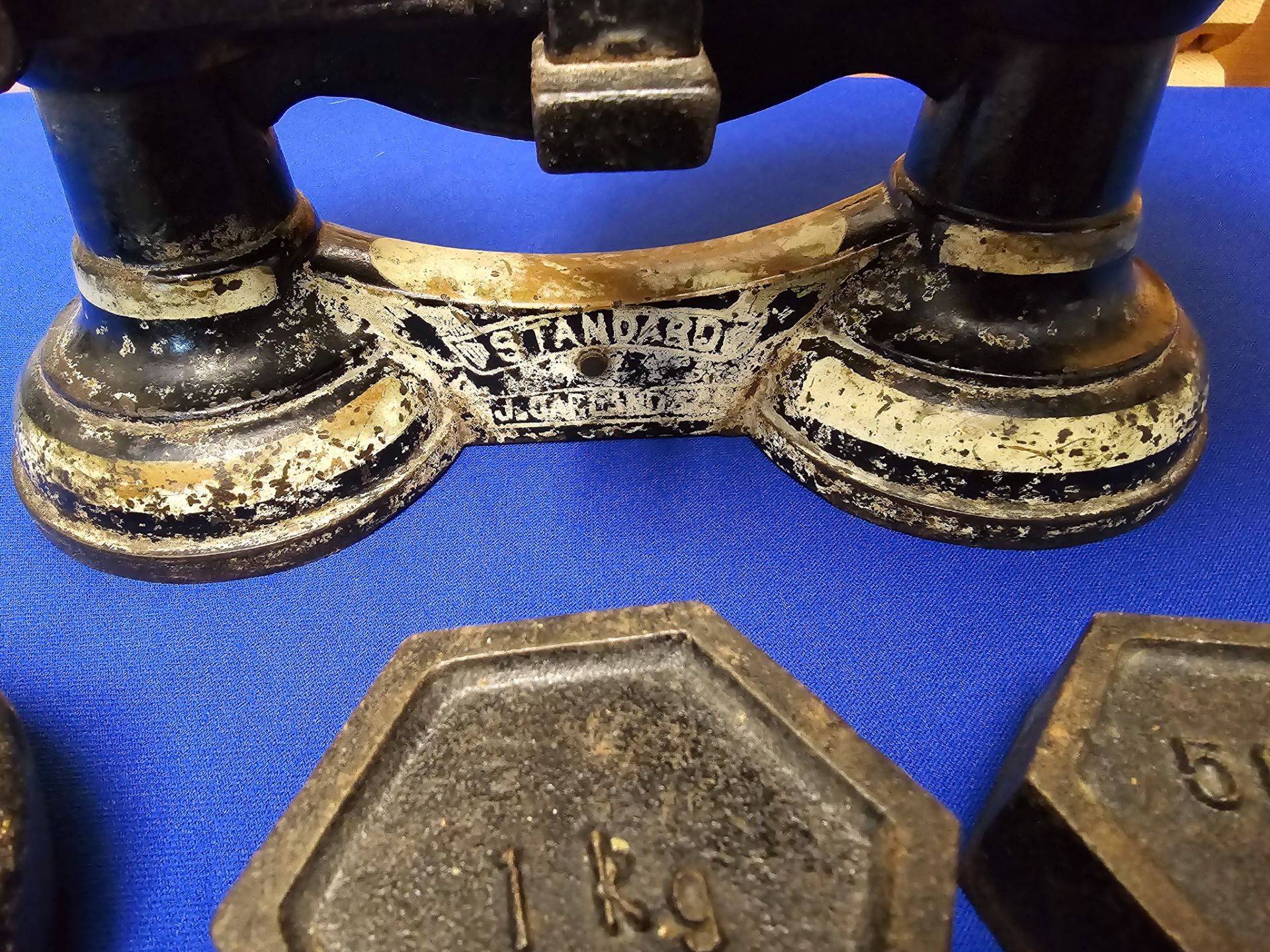 J.Garland & Co Scales with Many weights - Image 2 of 8