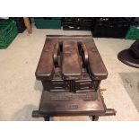 Fletcher Russell & Co Ltd Manchester, Warrington & London cast iron gas stove T2 with 2 tailor goose