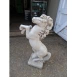 Concrete horse garden ornament 82cmH