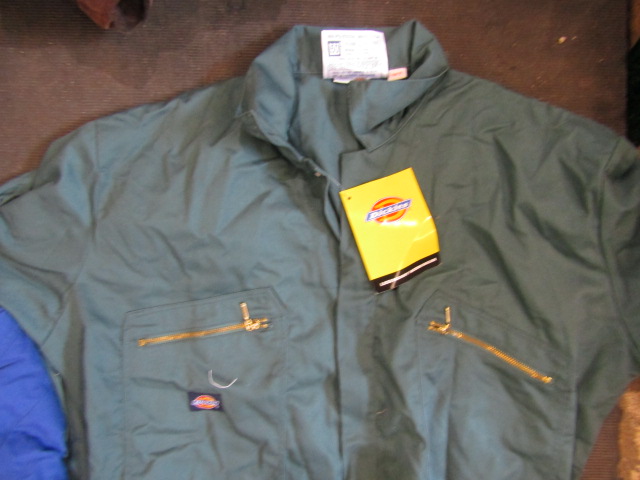 2 x Dickies overalls (one thick and one with tags) hi vis jacket with tags and various wax - Image 13 of 14