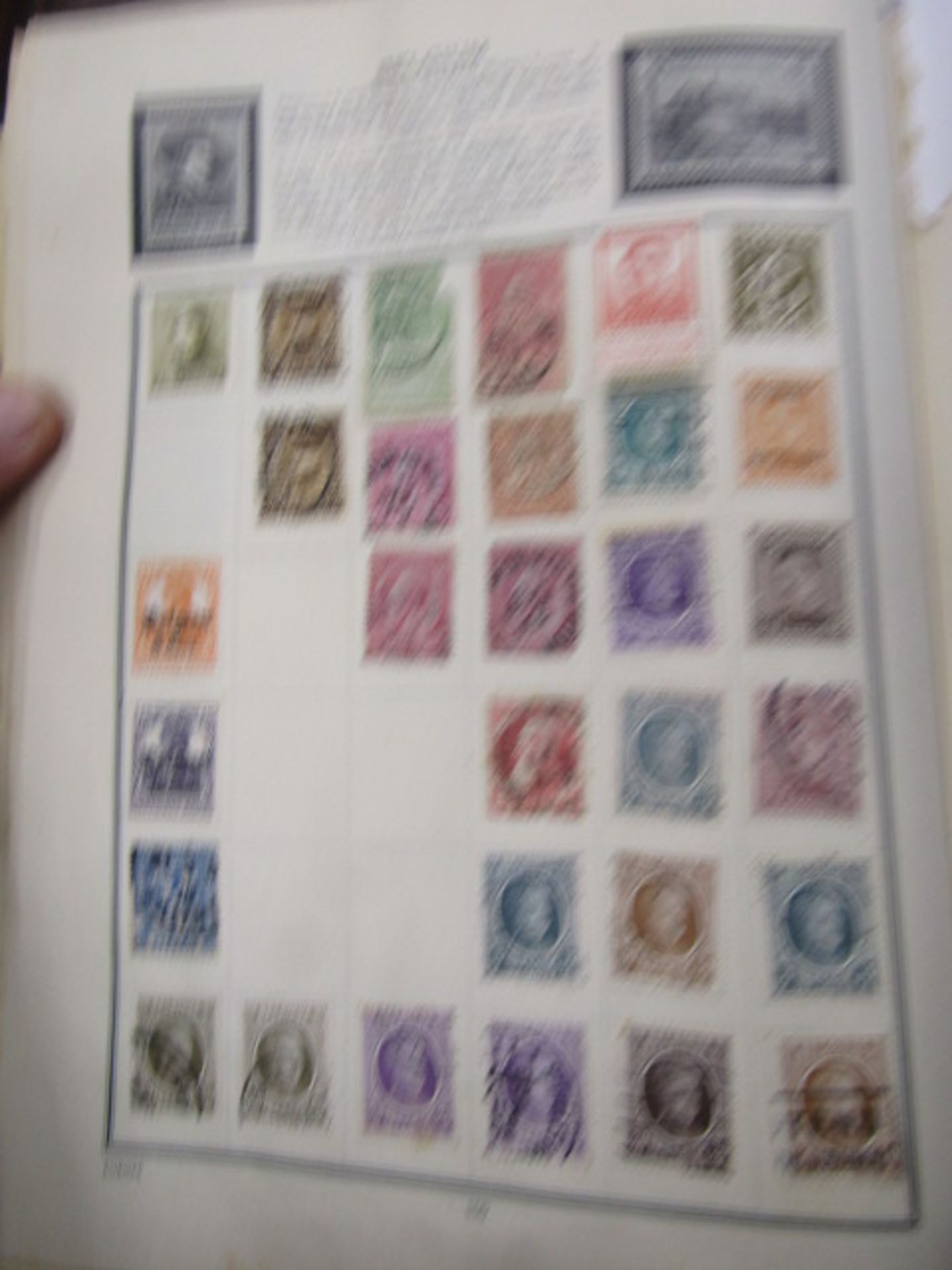 2 stamp albums, one school boy around the world and Meteor album Vic-ERII and around the world - Image 16 of 27