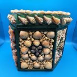 Maritime Large Sea shell Trinket/Storage Felt Lined Box arts & craft