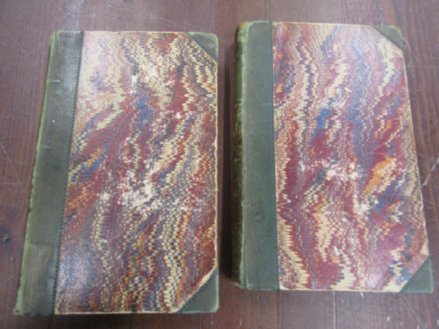Mary R Mitford Our Village 2nd edition Geo Whittaker 1824 2 vols 1/4 leather