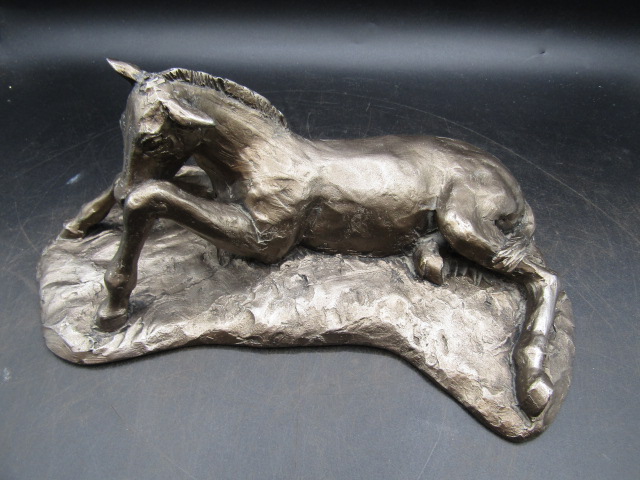 Frith cold cast bronzed resin horse