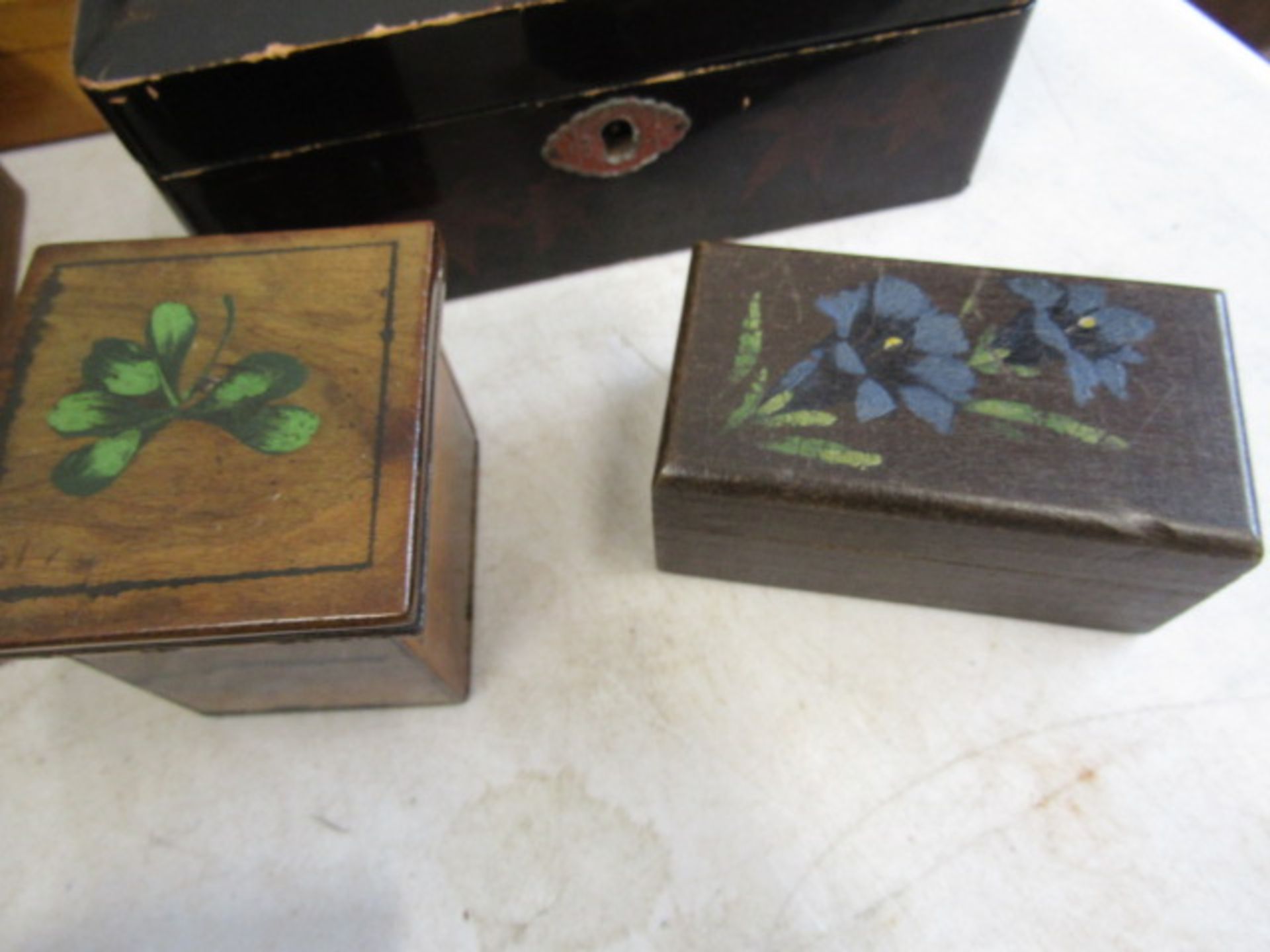 Collection of vintage boxes and sewing boxes plus a Peter Rabbit cut out - Image 11 of 12