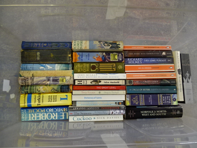 Large tub full of books, mostly novels - Image 2 of 4