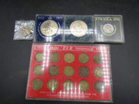 3pence display collection along with collectable coins