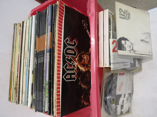 A crate of records/LPs