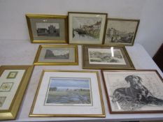 Wisbech etchings plus a few pictures