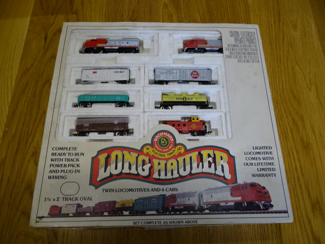 Bachmann 'Long Hauler' electric train set in box