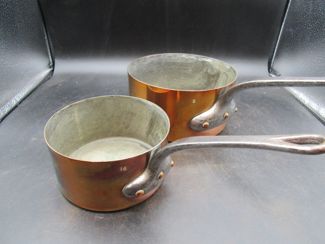 Antique French copper pans - Bild 2 aus 5