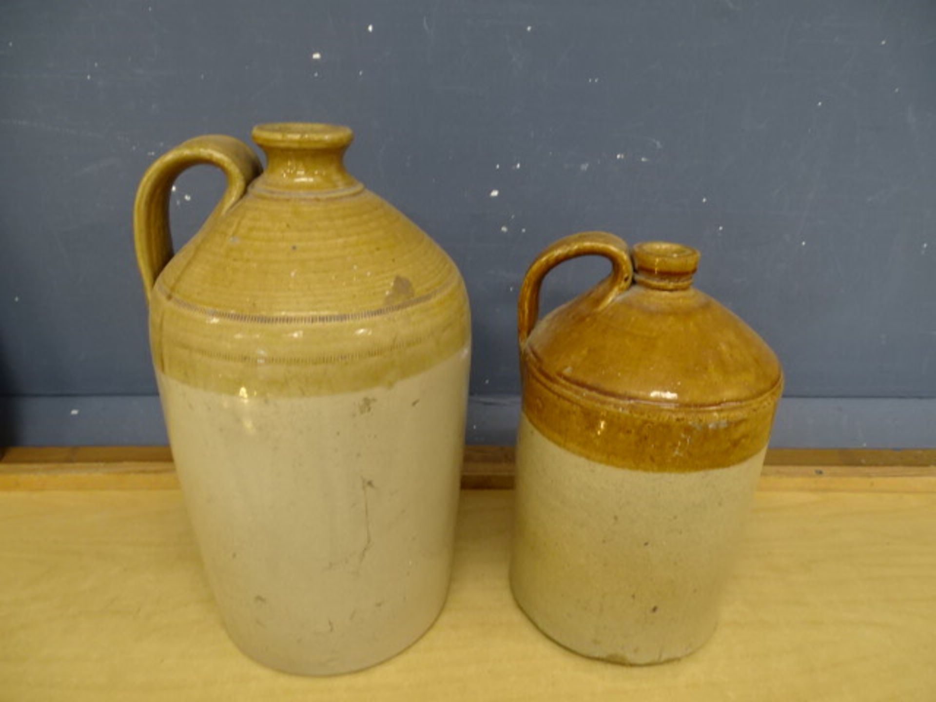 2 Stoneware flagons. Tallest H40cm approx - Image 3 of 4