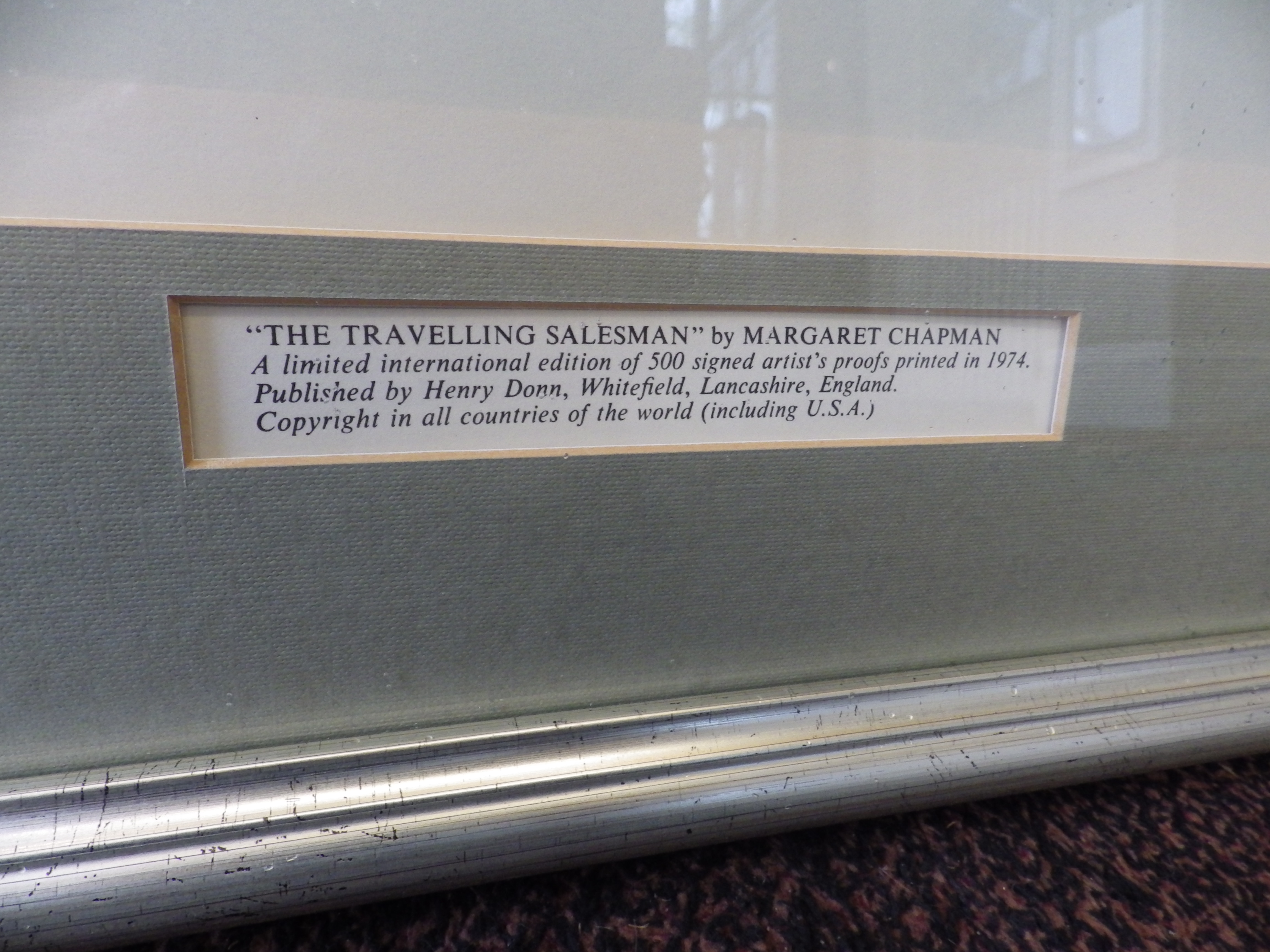 The Travelling Salesman by Margaret Chapman, limited edition of 500 signed artists proofs printed in - Image 2 of 4