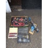Tools to include G-clamps, drill bits and router bits etc