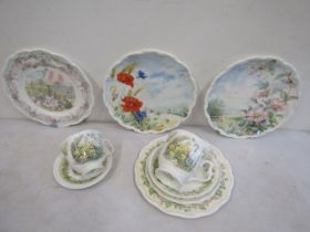 Royal Boulton Brambly Hedge spring collection- mug, cup & saucer, 2 plates and wedding plate plus