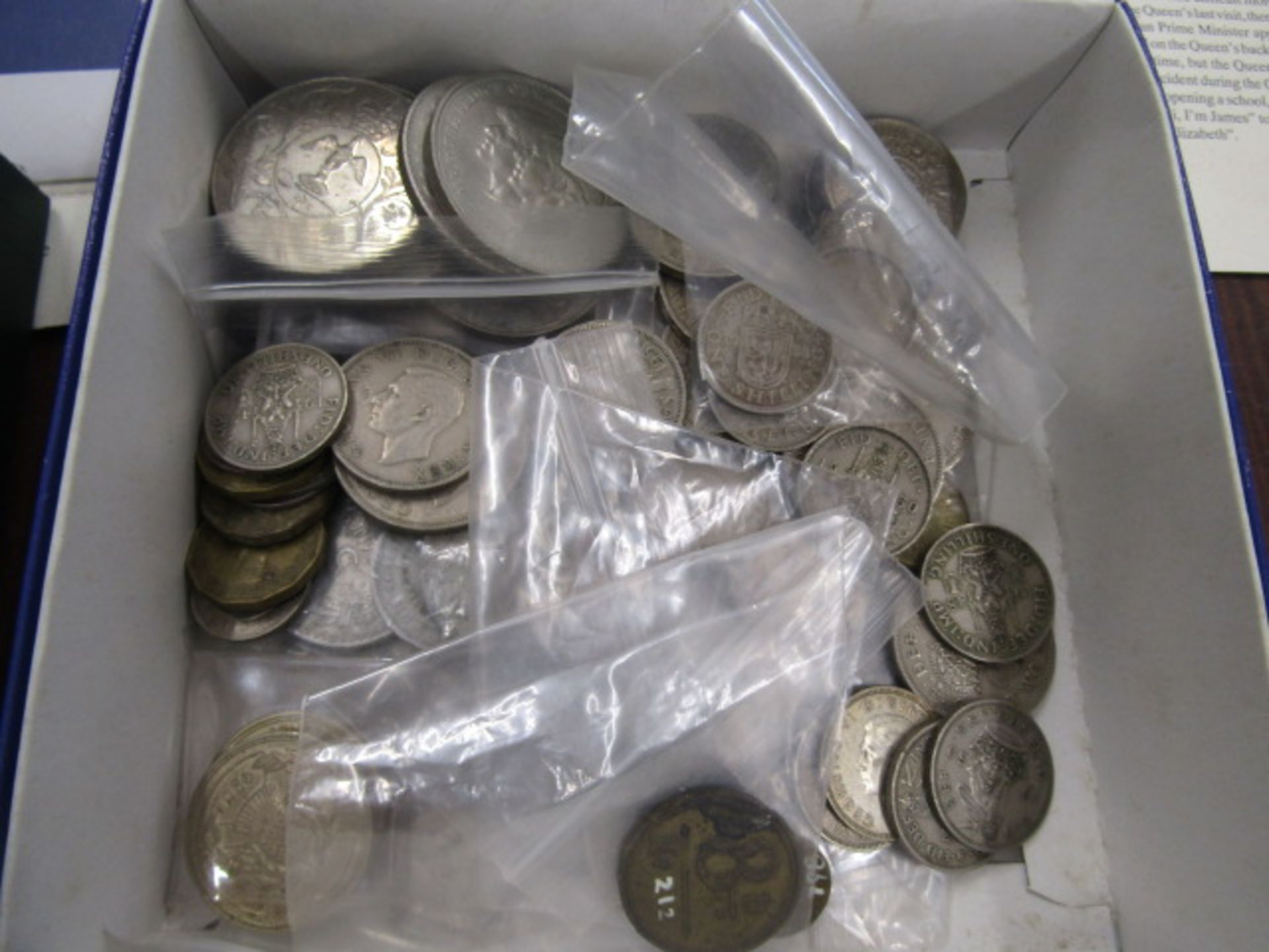 Coinage- mixed British & Foreign inc £2 x 2, 1/- x 12 and others plus 'copper' 'nickel' coins and - Image 2 of 3