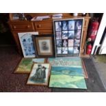 Framed prints and paintings