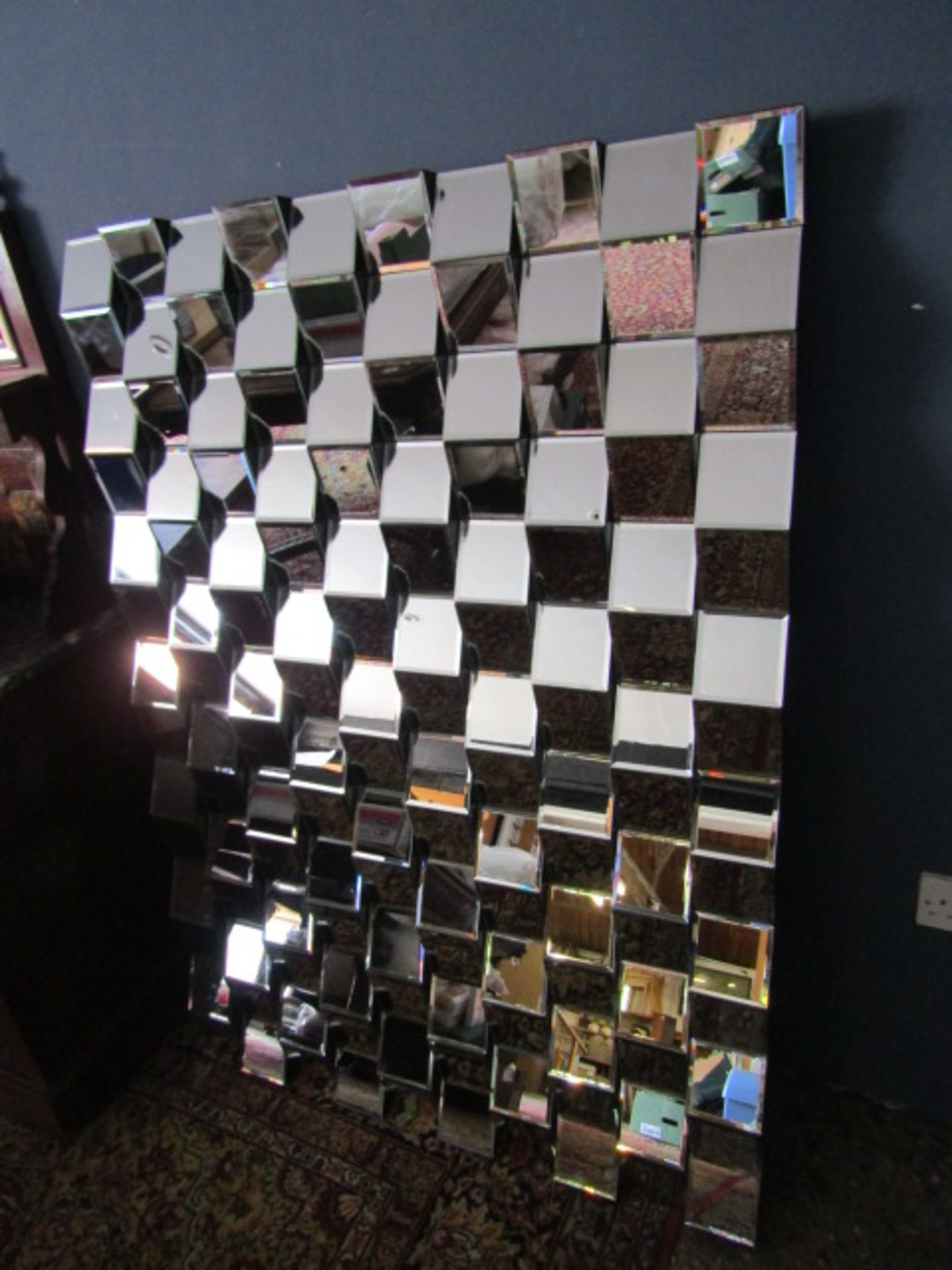 Large designer mirror 142x100cm - Image 3 of 3