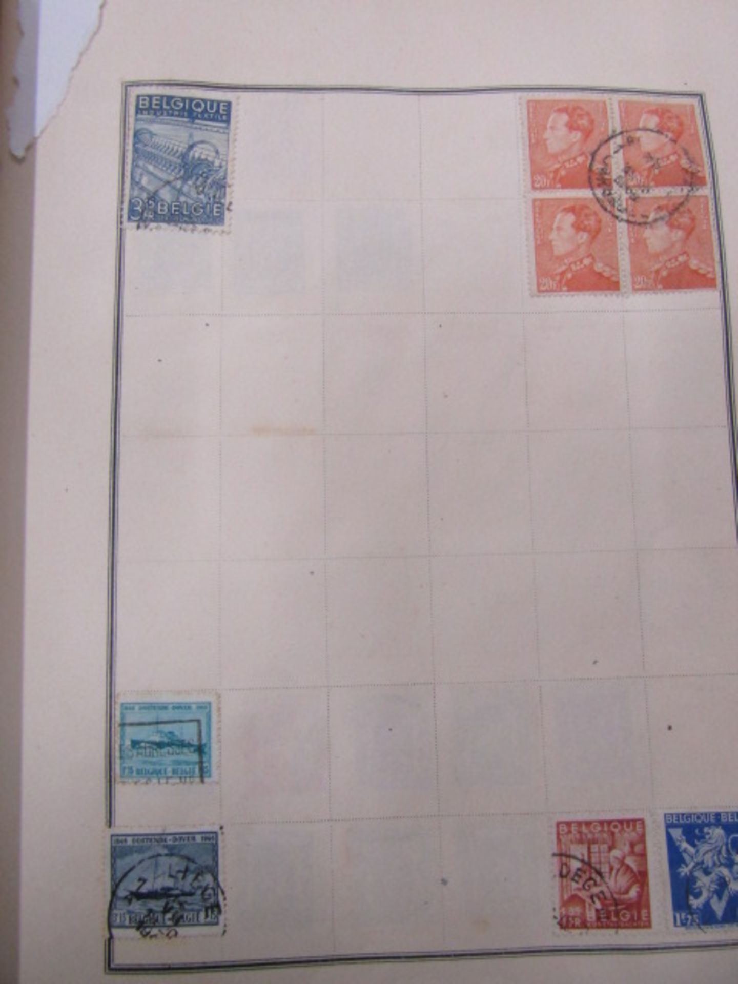 2 stamp albums, one school boy around the world and Meteor album Vic-ERII and around the world - Image 15 of 27