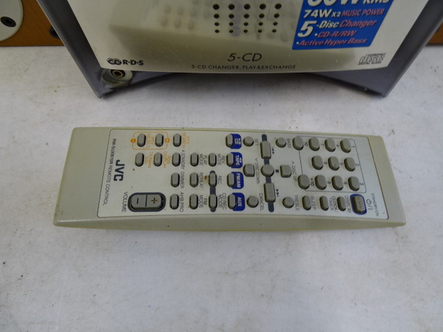 JVC mini system with remote from a house clearance - Image 2 of 3