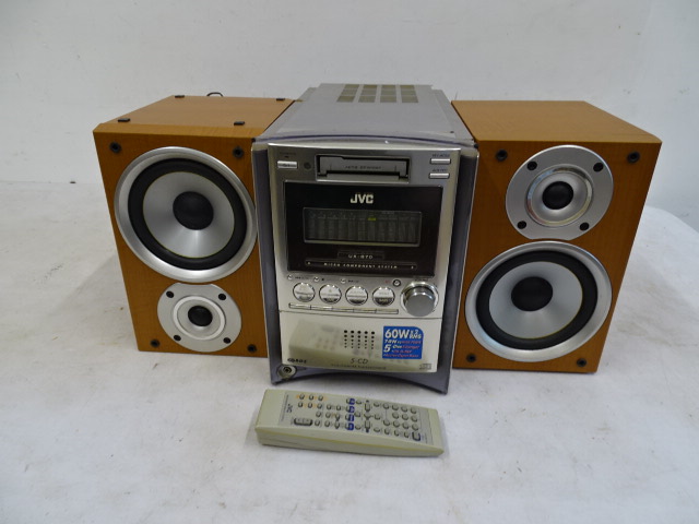 JVC mini system with remote from a house clearance